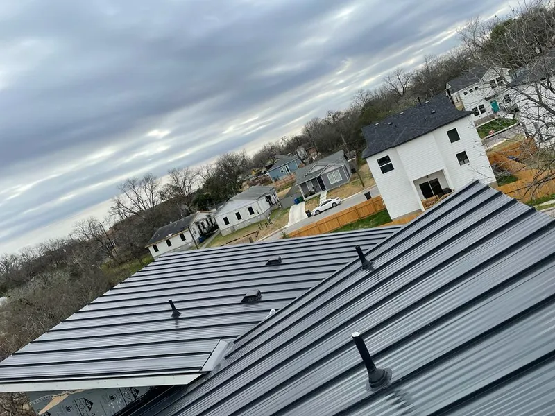 Standing seam metal roof panels with vents for Skylight Repair in St. Joseph